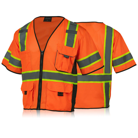 orange class 3 safety vest