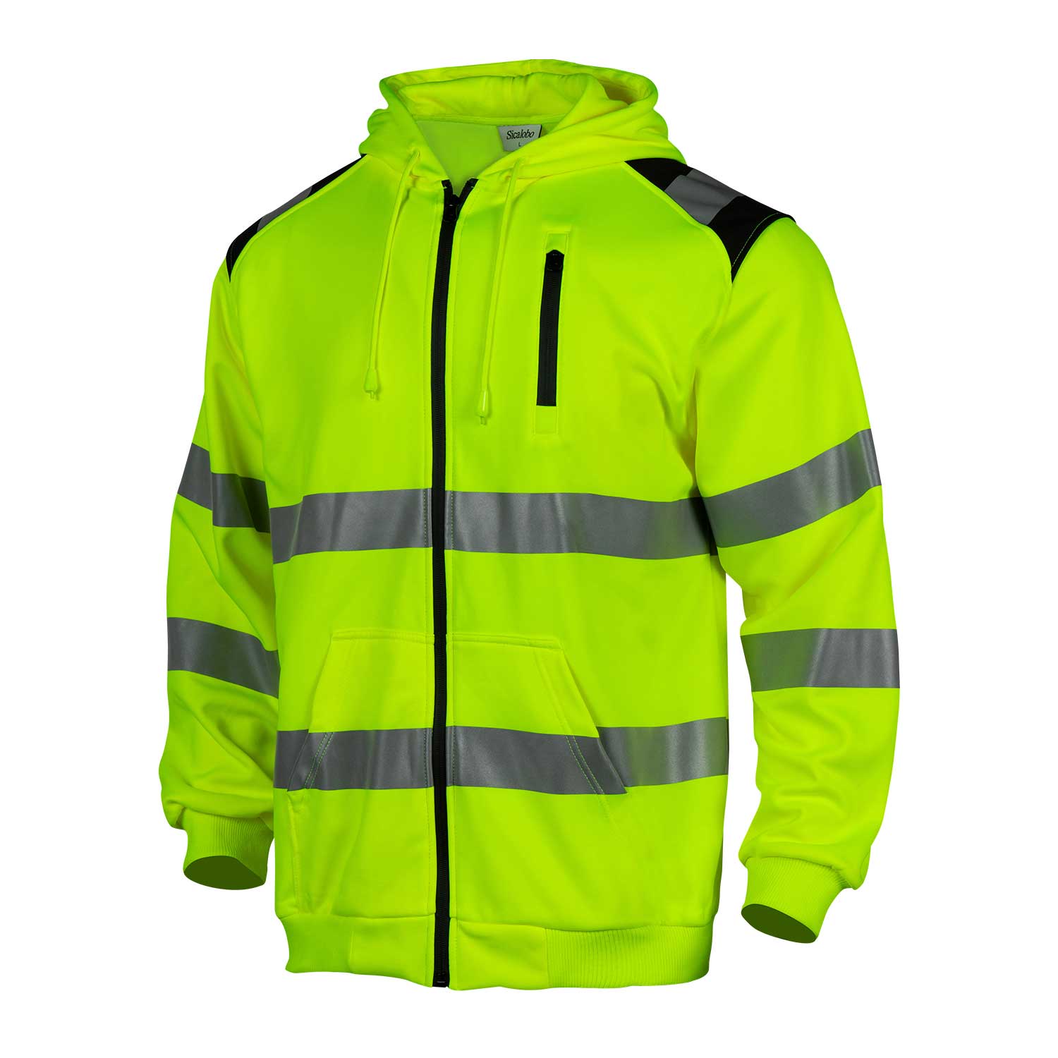  Sicalobo High Visibility Hoodie for Men,Safety Jackets
