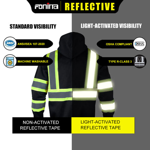 ANSI/ISEA Hi vis class 3 safety sweatshirt