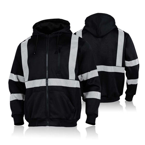 hi vis sweatshirt reflective tape front and back