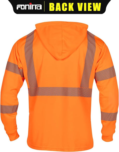 reflective hi vis men's long sleeve shirt