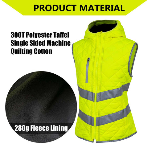 winter safety vest inner 280g fleece lining