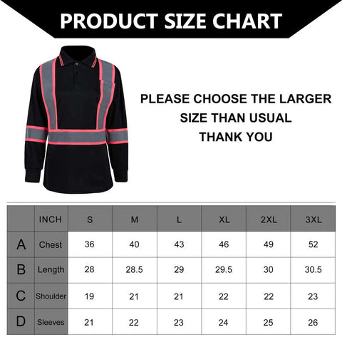 WOMEN POLO SHIRTS SIZE CHARTS