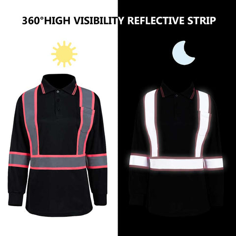 360 HIGH VISIBILITY REFLECTIVE TAPE POLO