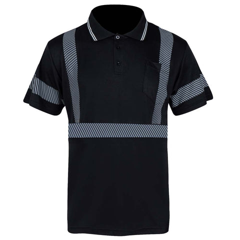 hi vis black polo shirts