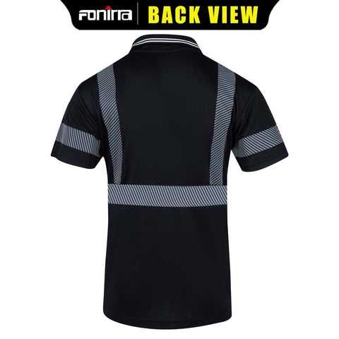 cotton black hi vis shirts