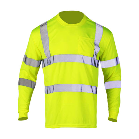 ANSI Class 3 Polyester Breathable Mesh High Visibility Shirts For Men 30 Pack