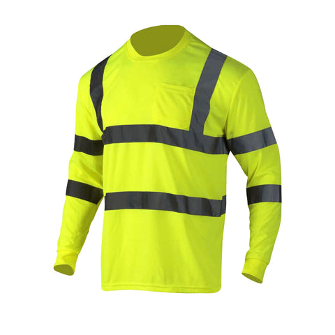 ANSI Class 3 Polyester Breathable Mesh High Visibility Shirts For Men 30 Pack