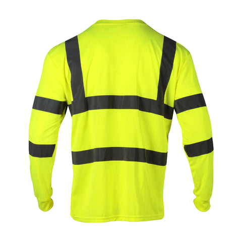 ANSI Class 3 Polyester Breathable Mesh High Visibility Shirts For Men 30 Pack