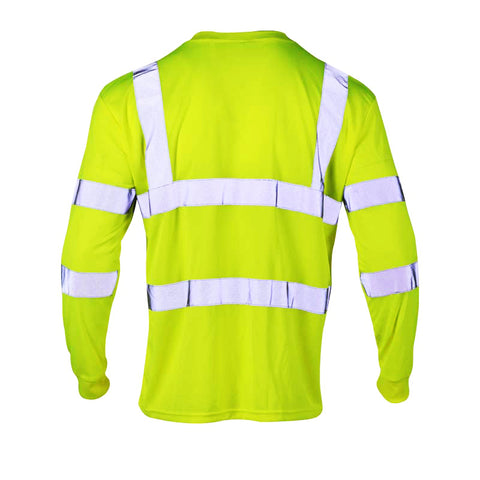 ANSI Class 3 Polyester Breathable Mesh High Visibility Shirts For Men 30 Pack