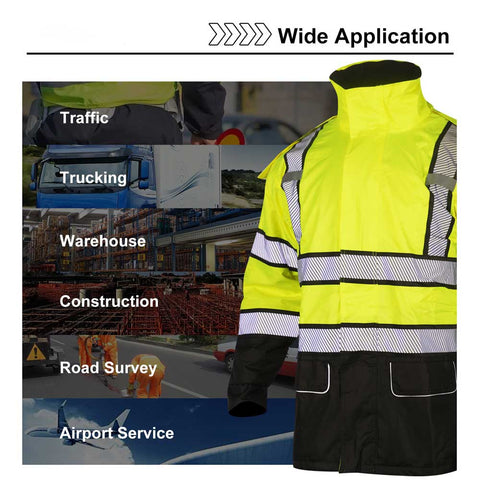 work construction high visibility jacket​