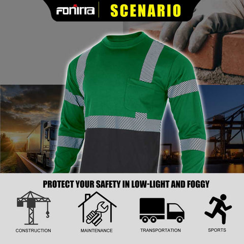 work green hi vis shirts