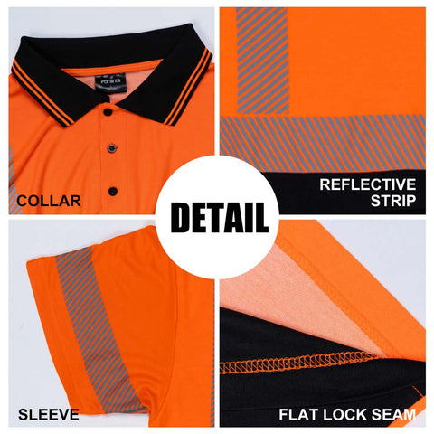 collar polo hi vis t shirts