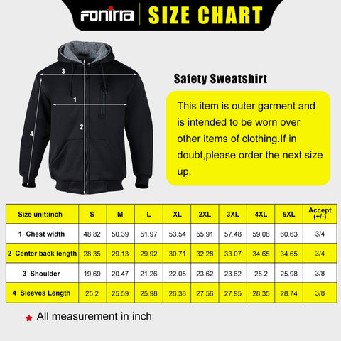 SW11B Black Heavy Duty Sherpa Fleece Winter Work Jacket