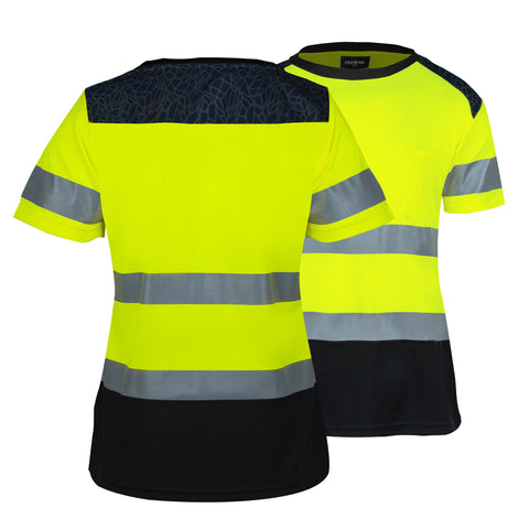 high visibility women's safety shirt